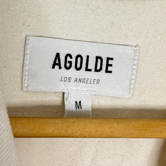 AGOLDE Tatum Denim Jumpsuit Cream - Picture 12 of 14